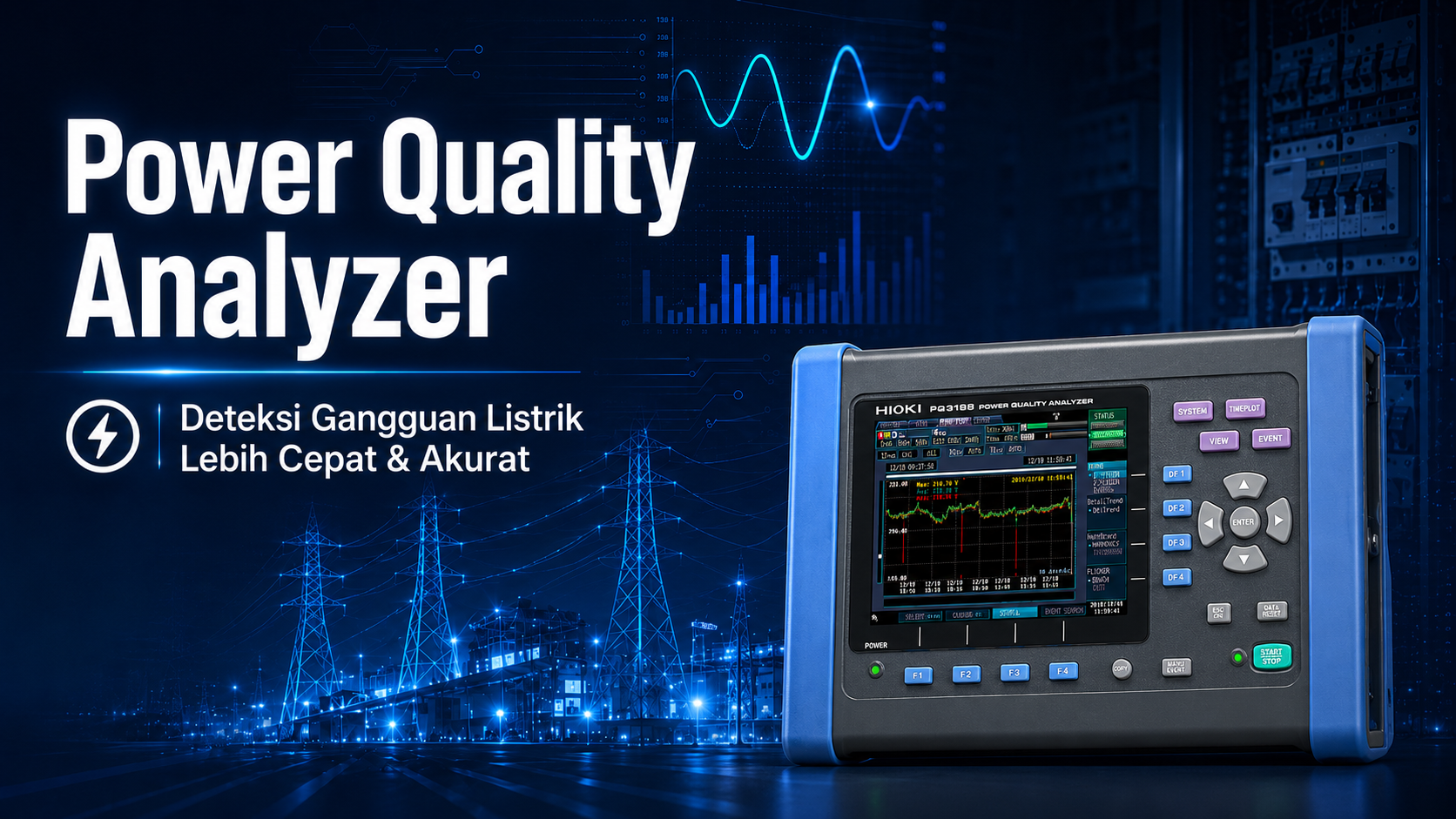HIOKI PQ3198 Power Quality Analyzer adalah